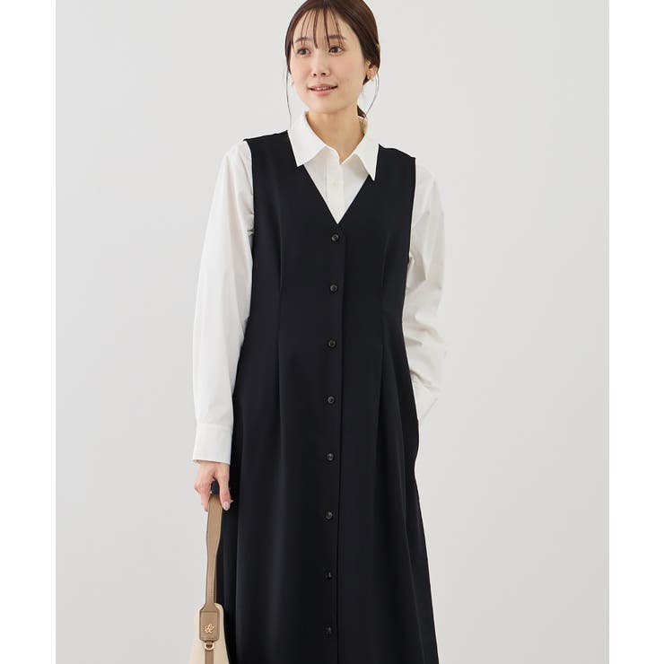 ウエストタックジャンパースカート | ROPE' PICNIC | 詳細画像14 