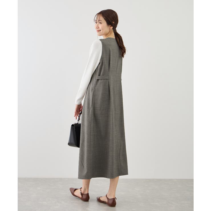 ウエストタックジャンパースカート | ROPE' PICNIC | 詳細画像3 