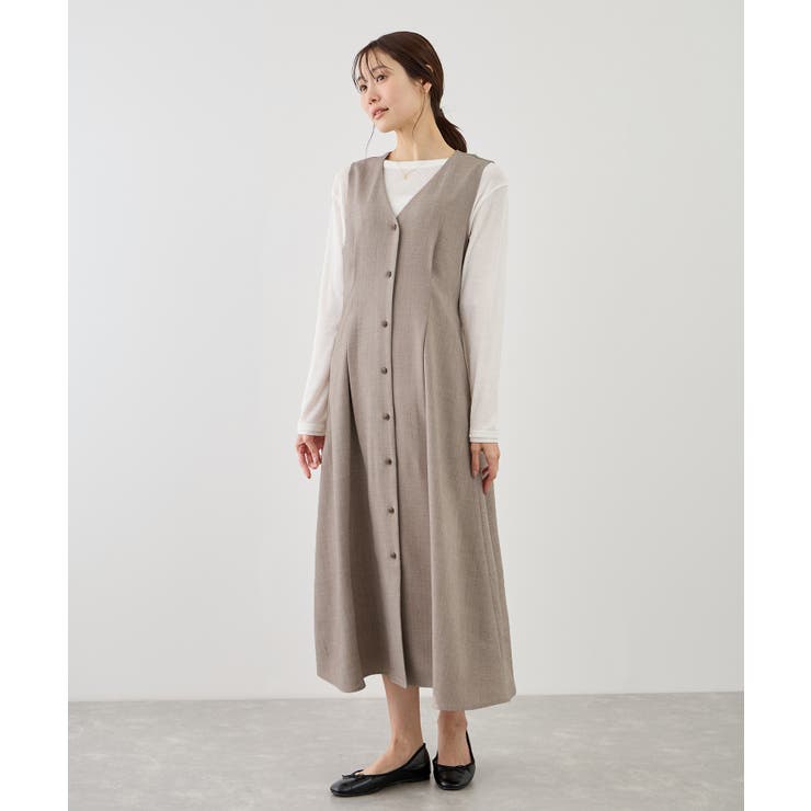 ウエストタックジャンパースカート | ROPE' PICNIC | 詳細画像6 