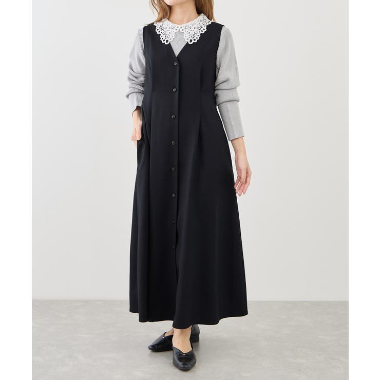 【低身長・小柄さんサイズ】ウエストタックジャンパースカート | ROPE' PICNIC | 詳細画像14 