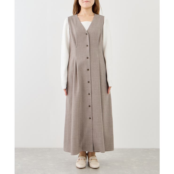 【低身長・小柄さんサイズ】ウエストタックジャンパースカート | ROPE' PICNIC | 詳細画像19 