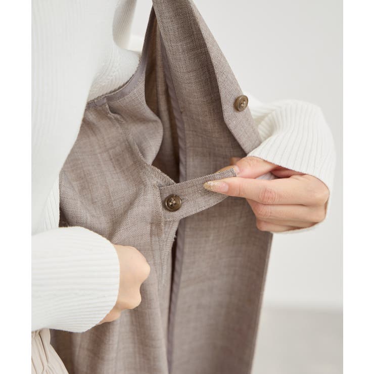 【低身長・小柄さんサイズ】ウエストタックジャンパースカート | ROPE' PICNIC | 詳細画像27 