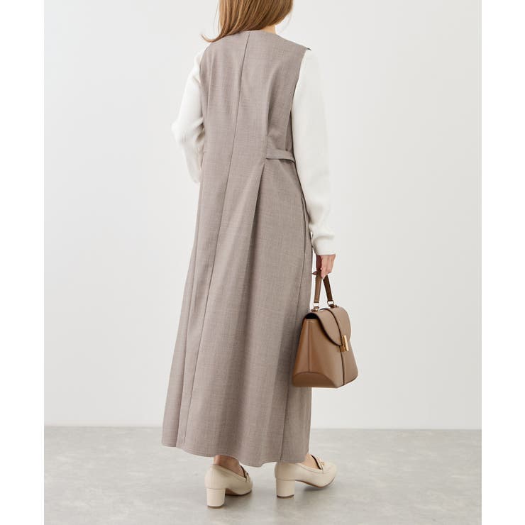 【低身長・小柄さんサイズ】ウエストタックジャンパースカート | ROPE' PICNIC | 詳細画像8 