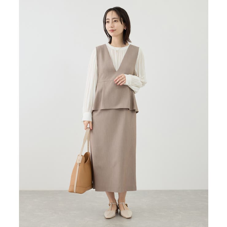 レイヤード風ペプラムジャンパースカート | ROPE' PICNIC | 詳細画像10 