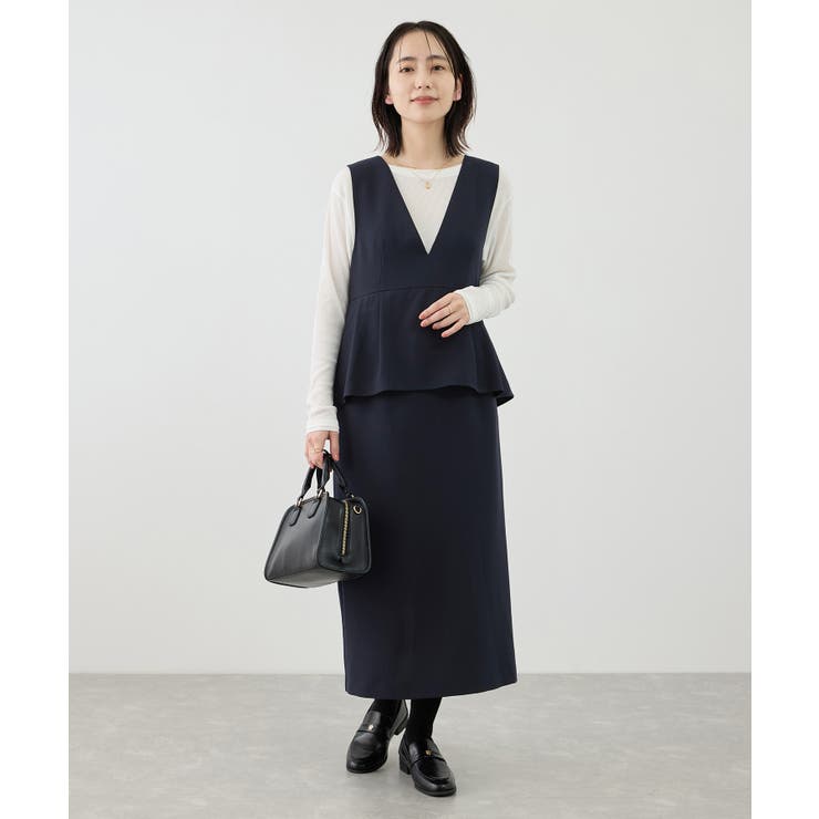 レイヤード風ペプラムジャンパースカート | ROPE' PICNIC | 詳細画像15 