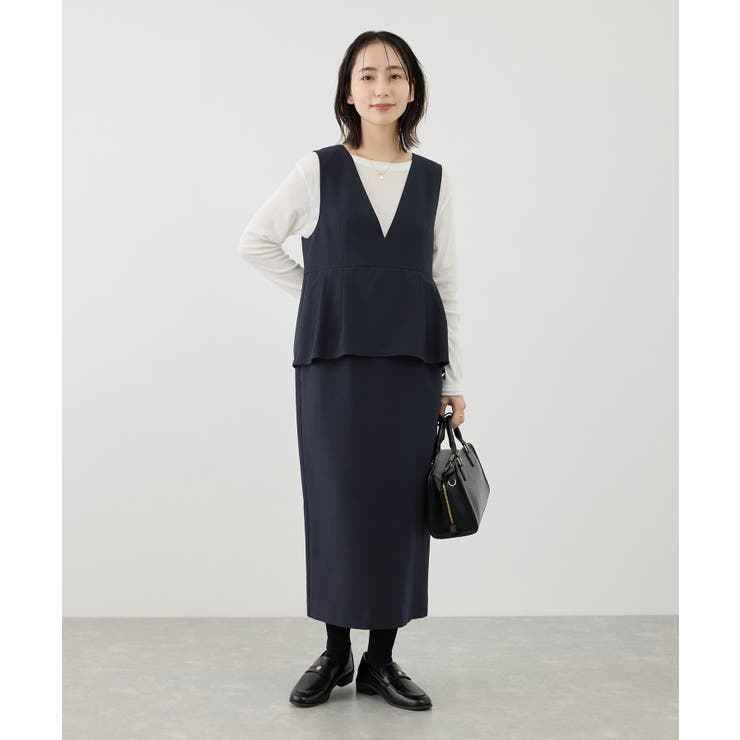 レイヤード風ペプラムジャンパースカート | ROPE' PICNIC | 詳細画像16 