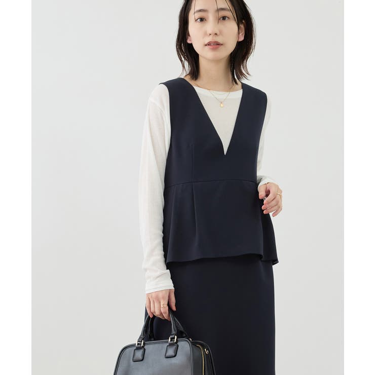 レイヤード風ペプラムジャンパースカート | ROPE' PICNIC | 詳細画像19 