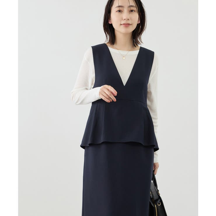 レイヤード風ペプラムジャンパースカート | ROPE' PICNIC | 詳細画像20 