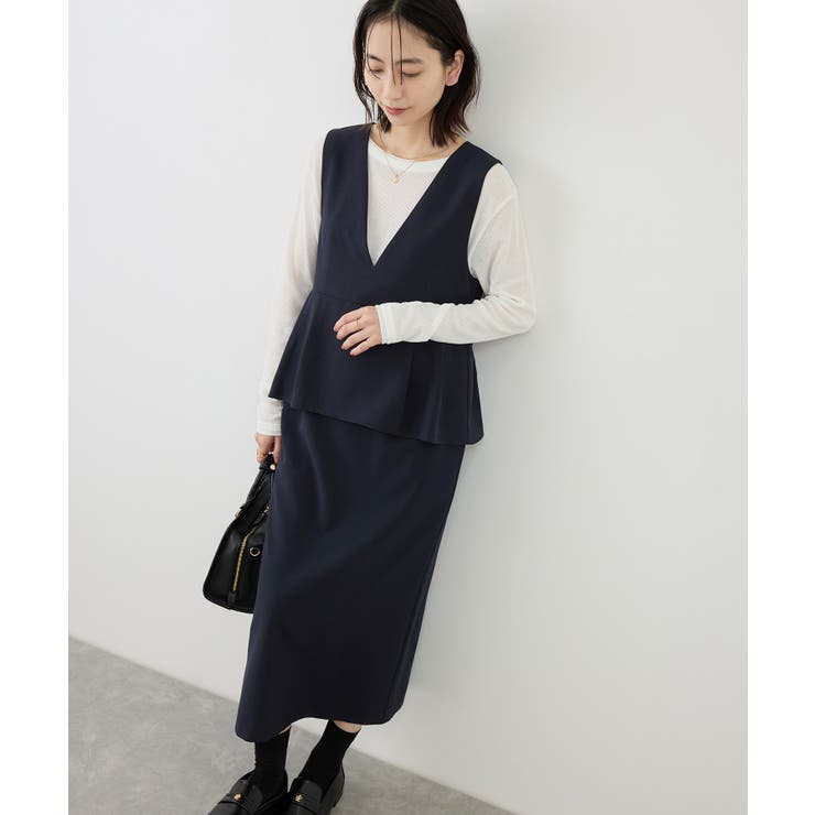 レイヤード風ペプラムジャンパースカート | ROPE' PICNIC | 詳細画像21 