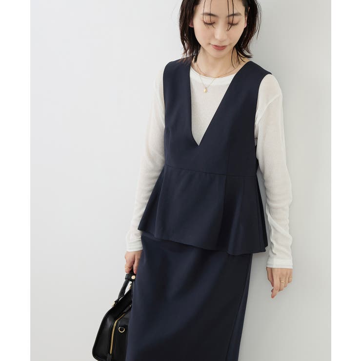 レイヤード風ペプラムジャンパースカート | ROPE' PICNIC | 詳細画像22 