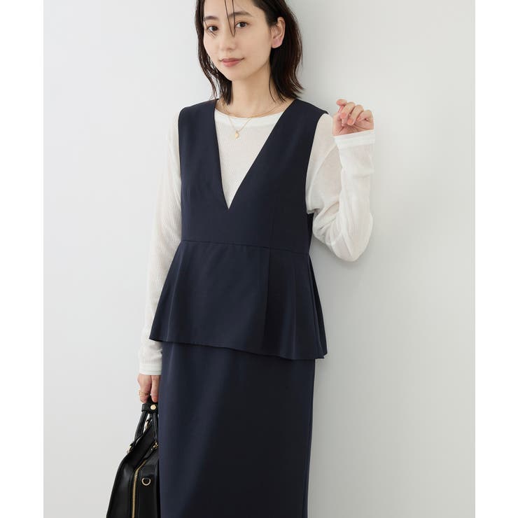 レイヤード風ペプラムジャンパースカート | ROPE' PICNIC | 詳細画像23 