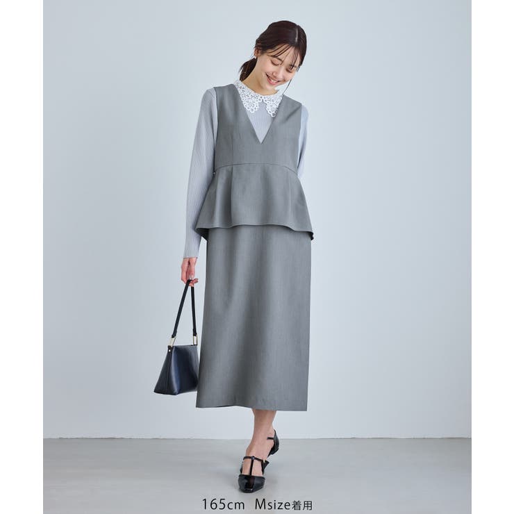 レイヤード風ペプラムジャンパースカート | ROPE' PICNIC | 詳細画像24 