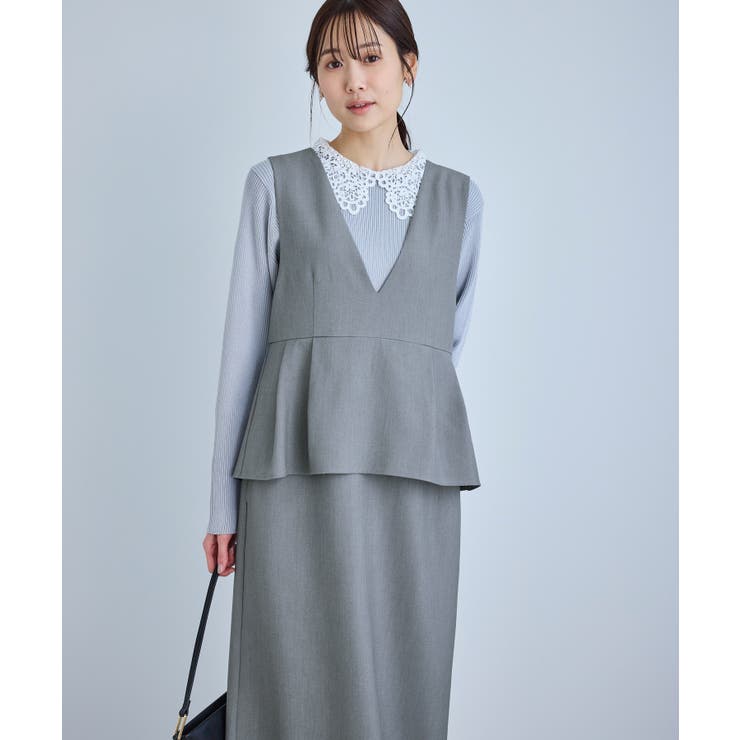 レイヤード風ペプラムジャンパースカート | ROPE' PICNIC | 詳細画像26 