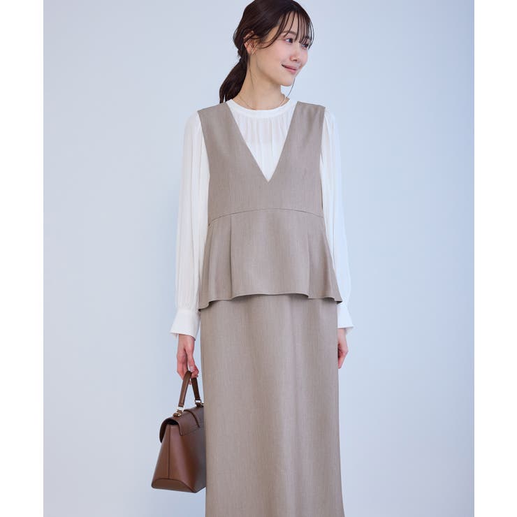 レイヤード風ペプラムジャンパースカート | ROPE' PICNIC | 詳細画像30 