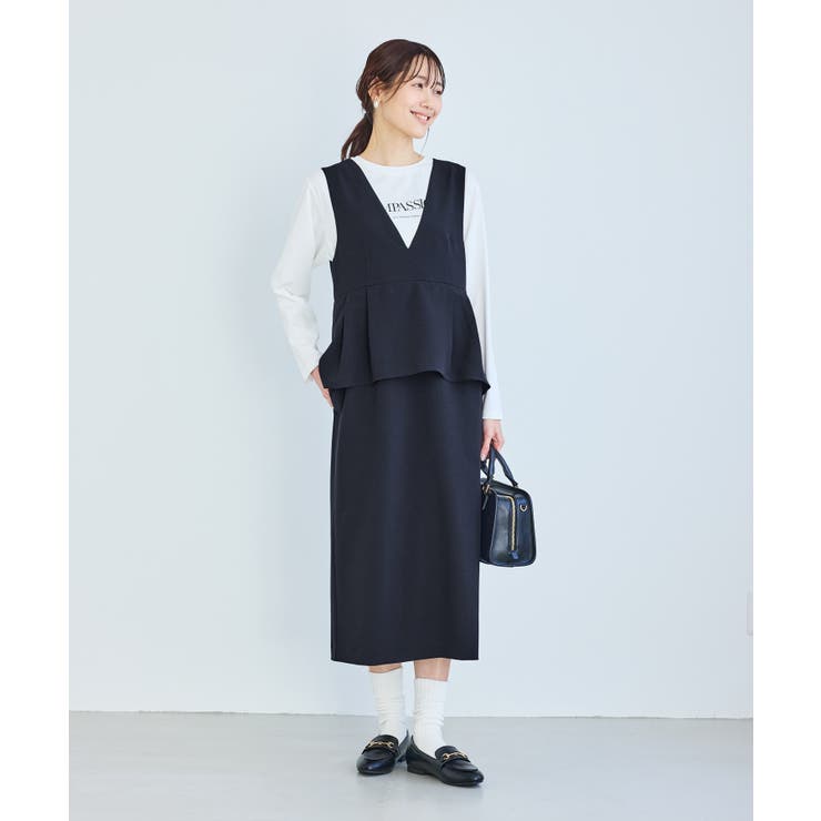 レイヤード風ペプラムジャンパースカート | ROPE' PICNIC | 詳細画像31 