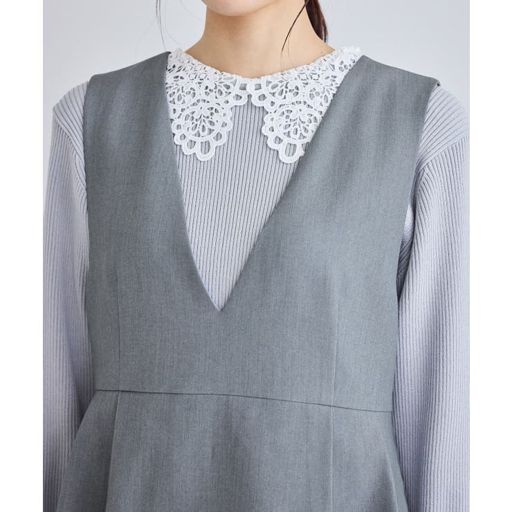 レイヤード風ペプラムジャンパースカート | ROPE' PICNIC | 詳細画像37 