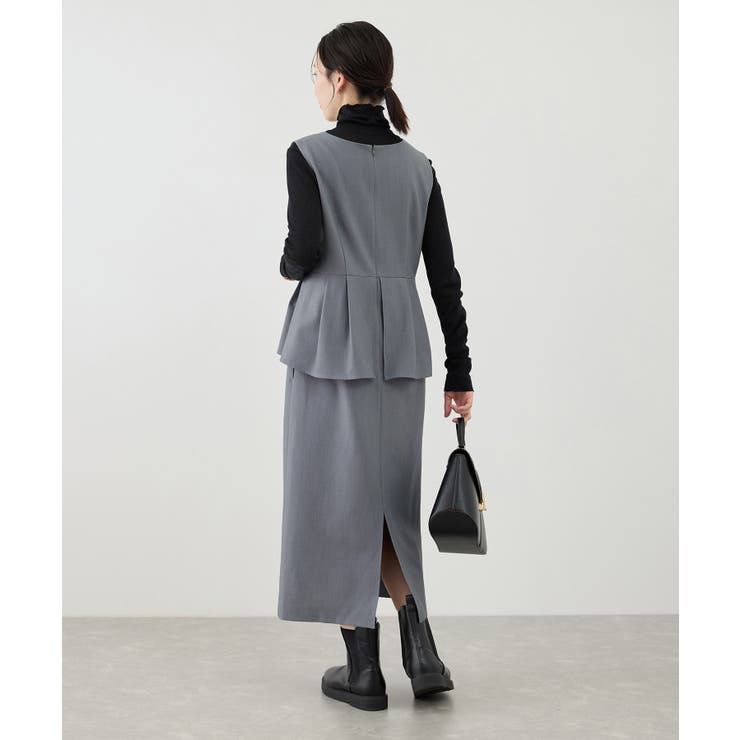 レイヤード風ペプラムジャンパースカート | ROPE' PICNIC | 詳細画像4 