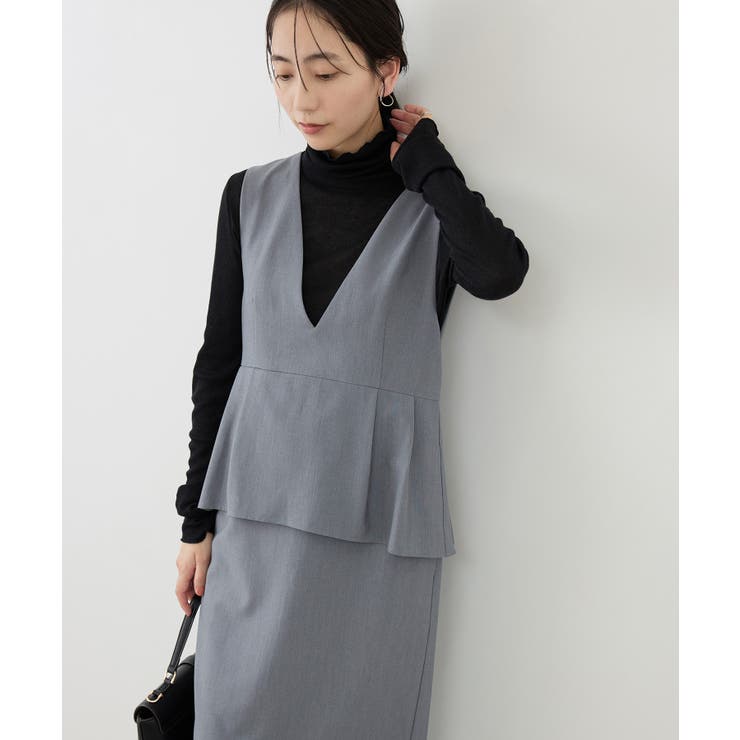 レイヤード風ペプラムジャンパースカート | ROPE' PICNIC | 詳細画像6 