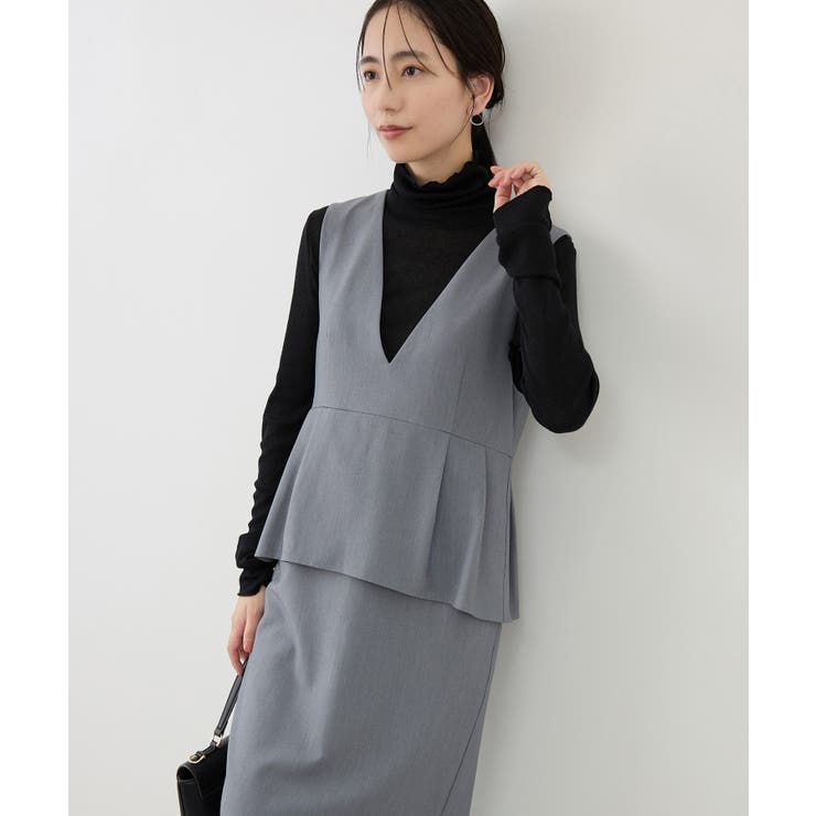 レイヤード風ペプラムジャンパースカート | ROPE' PICNIC | 詳細画像7 