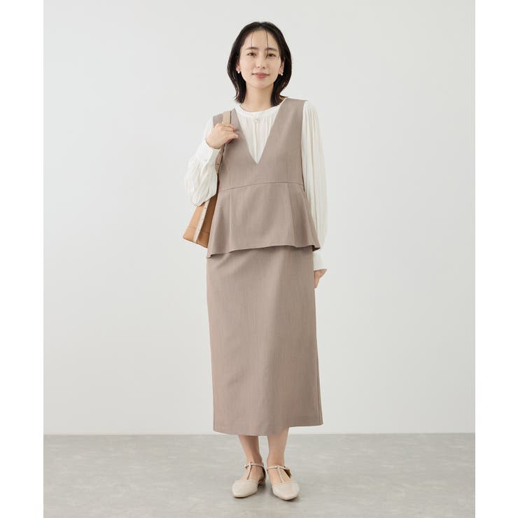 レイヤード風ペプラムジャンパースカート | ROPE' PICNIC | 詳細画像8 