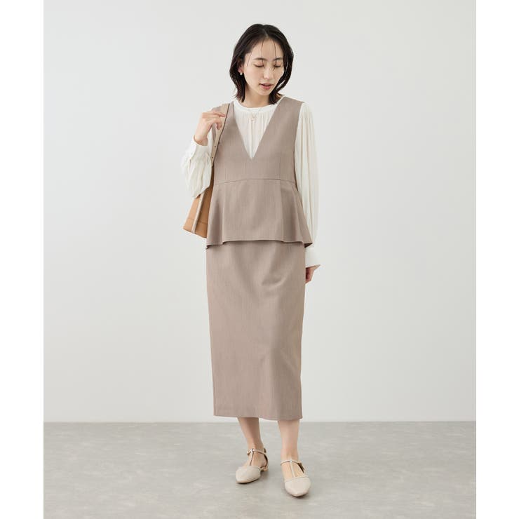 レイヤード風ペプラムジャンパースカート | ROPE' PICNIC | 詳細画像9 