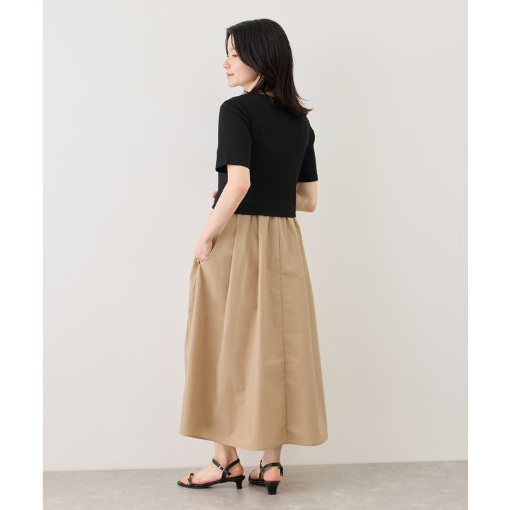 キーネック布帛ドッキングカットワンピース | ROPE' PICNIC | 詳細画像24 