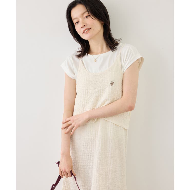 【BEVERLYHILLS POLO CLUB】ふくれジャガードキャミワンピース | ROPE' PICNIC | 詳細画像15 
