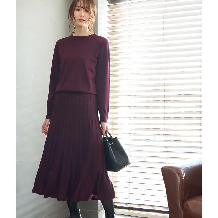 クルーネックプリーツニットワンピース 品番 Rpcw Rope Picnic ロペ ピクニック のレディースファッション通販 Shoplist ショップリスト
