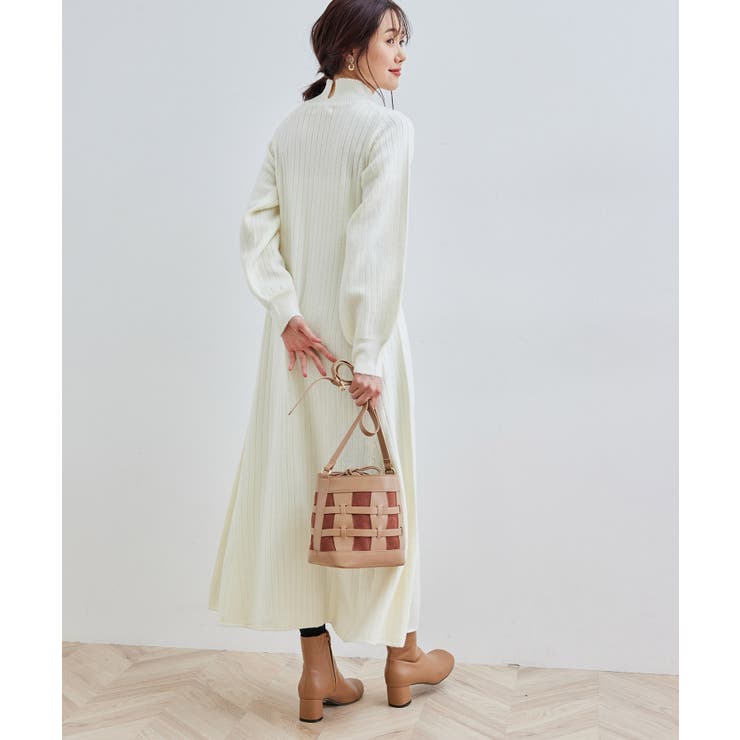 リサイクルポリAラインニットワンピース | ROPE' PICNIC | 詳細画像16 