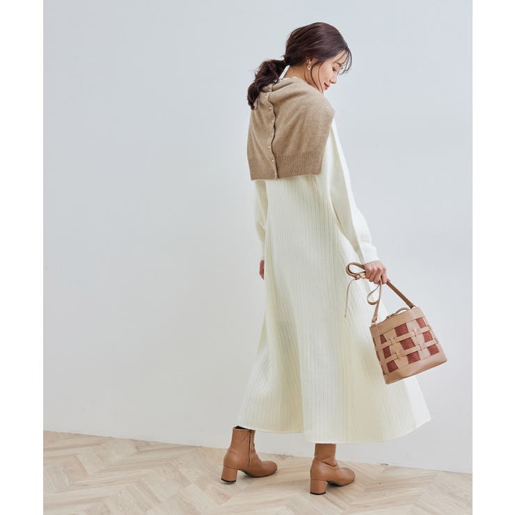 リサイクルポリAラインニットワンピース | ROPE' PICNIC | 詳細画像17 