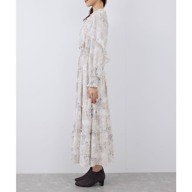 9月7日迄❤️リバティのビエラ生地を使用した既製品のワンピース ZARA☆セール！クロスバックニットワンピース (ZARA/ワンピース