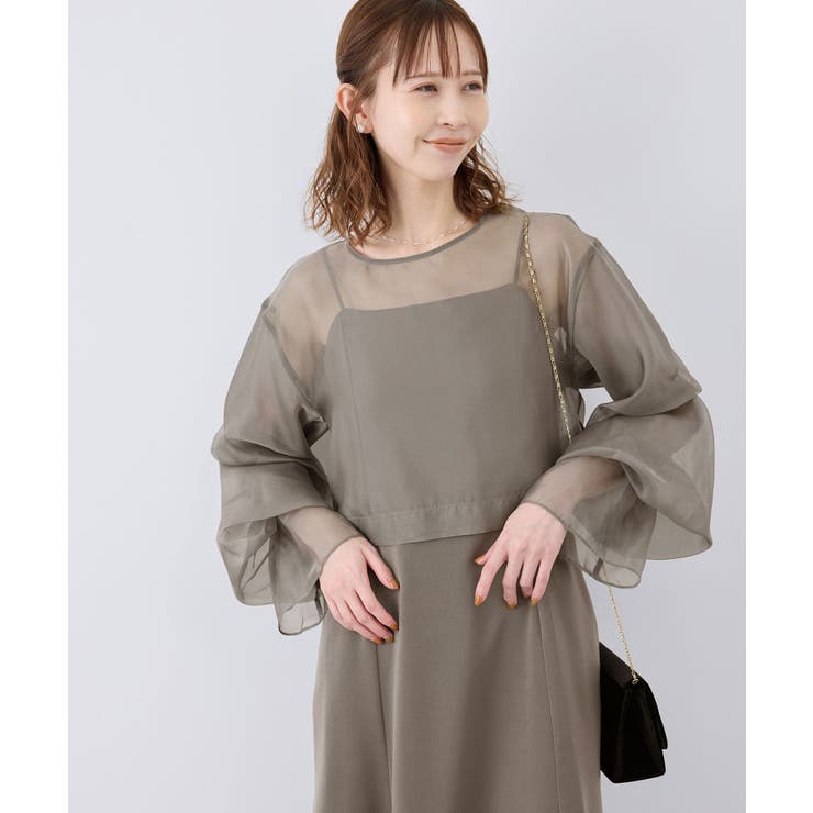 結婚式にも ブラウスセットキャミDRESS[品番：RPCW0046832]｜ROPE'  PICNIC（ロペピクニック）のレディースファッション通販｜SHOPLIST（ショップリスト）