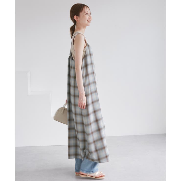 オンブレチェックキャミソールワンピース | ROPE' PICNIC | 詳細画像10 
