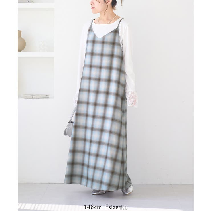 オンブレチェックキャミソールワンピース | ROPE' PICNIC | 詳細画像19 