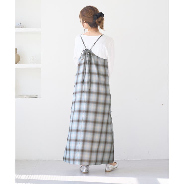 オンブレチェックキャミソールワンピース | ROPE' PICNIC | 詳細画像20 
