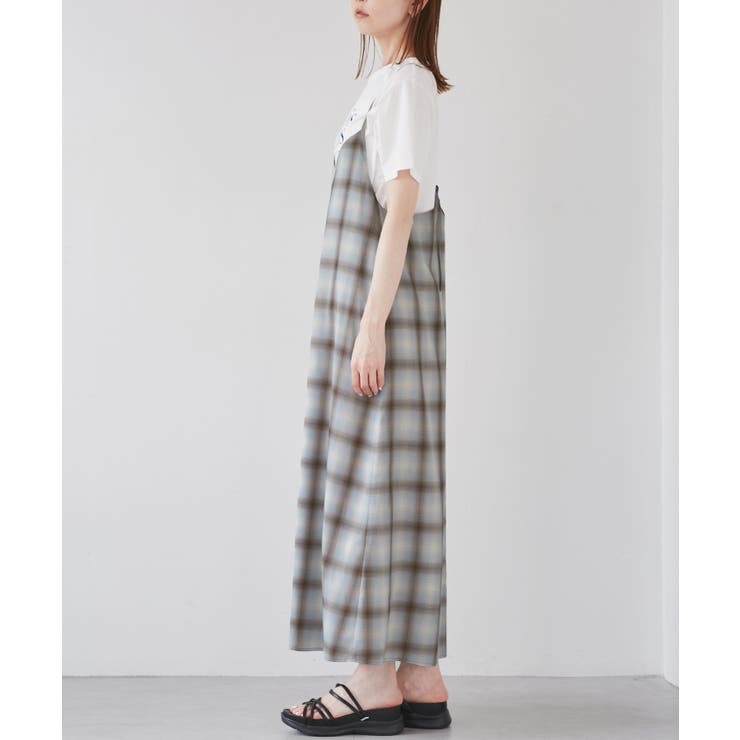 オンブレチェックキャミソールワンピース | ROPE' PICNIC | 詳細画像23 