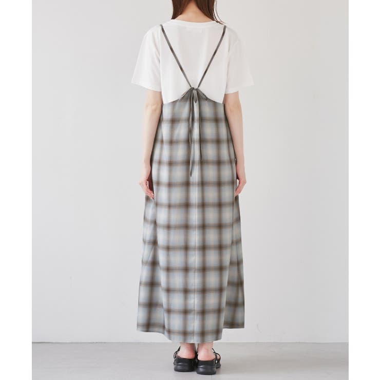 オンブレチェックキャミソールワンピース | ROPE' PICNIC | 詳細画像24 