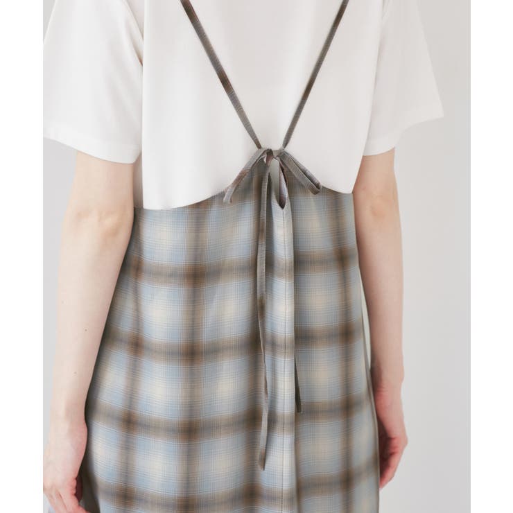 オンブレチェックキャミソールワンピース | ROPE' PICNIC | 詳細画像26 