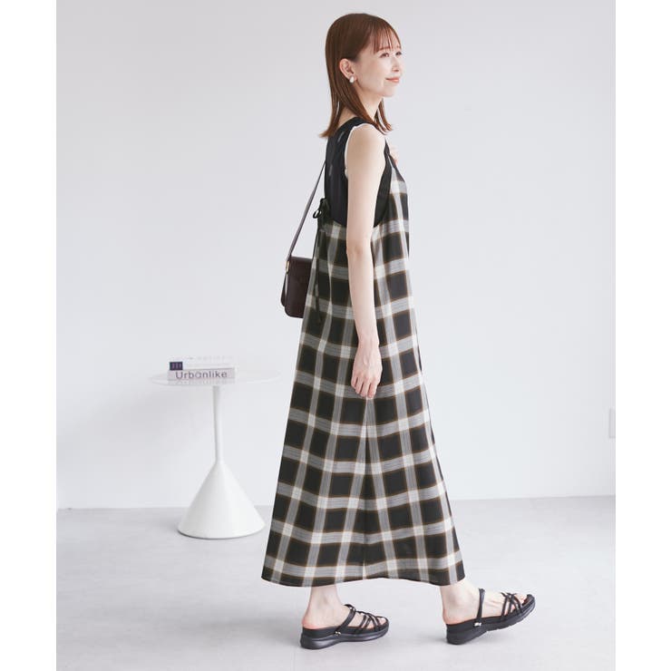 オンブレチェックキャミソールワンピース | ROPE' PICNIC | 詳細画像4 