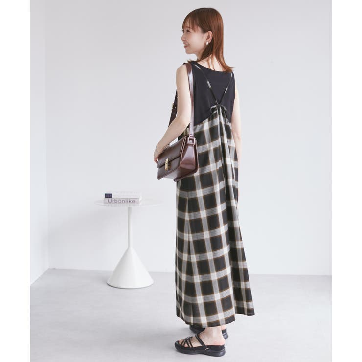 オンブレチェックキャミソールワンピース | ROPE' PICNIC | 詳細画像5 