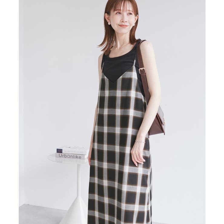 オンブレチェックキャミソールワンピース | ROPE' PICNIC | 詳細画像6 
