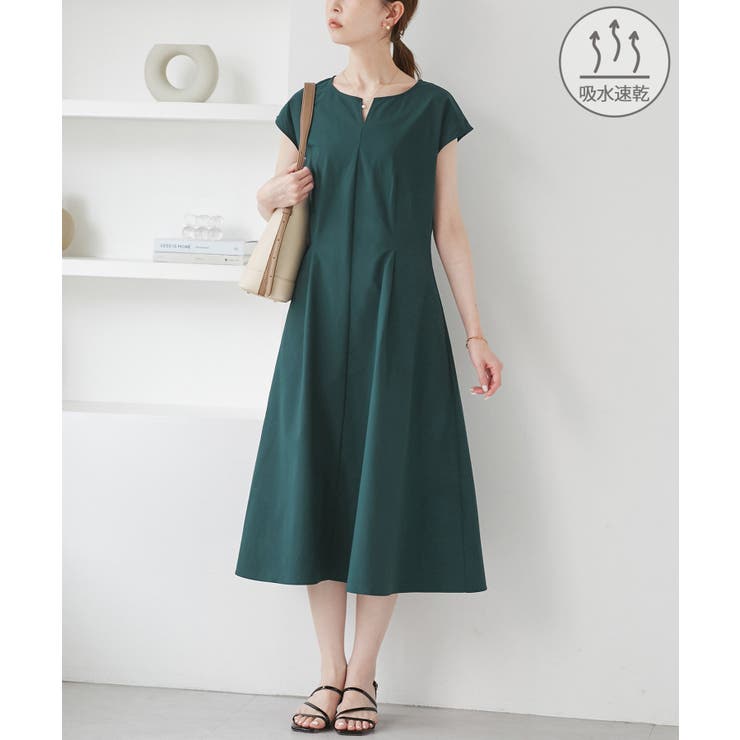 【吸水速乾】ウエストタックカットワンピース | ROPE' PICNIC | 詳細画像1 