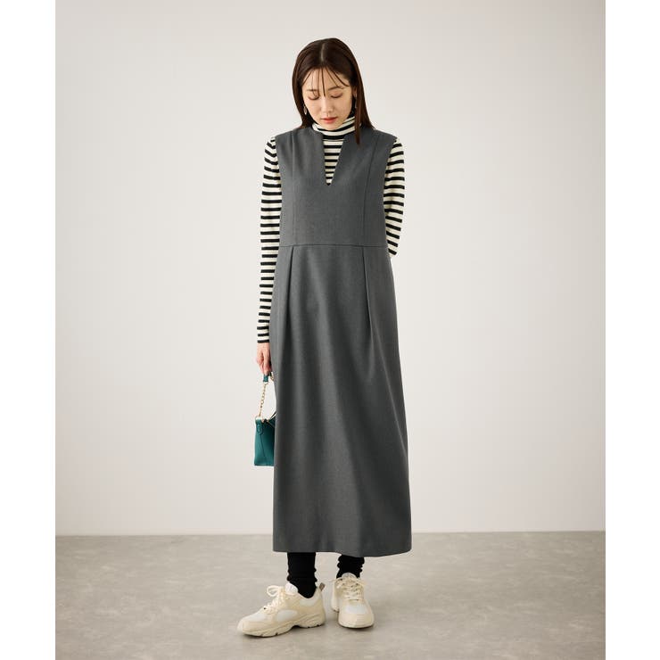 キーネックジャンパースカート | ROPE' PICNIC | 詳細画像9
