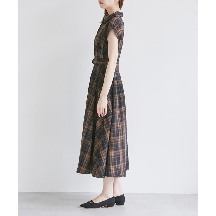 ウエストタックチェックアソートワンピース[品番：RPCW0050392]｜ROPE