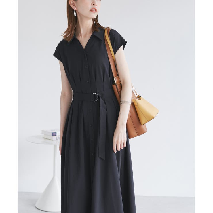 ネイビー(40) | ウエストタックチェックアソートワンピース | ROPE' PICNIC