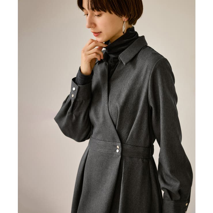 チャコール(06) | カシュクールシャツコンシャスワンピース | ROPE' PICNIC