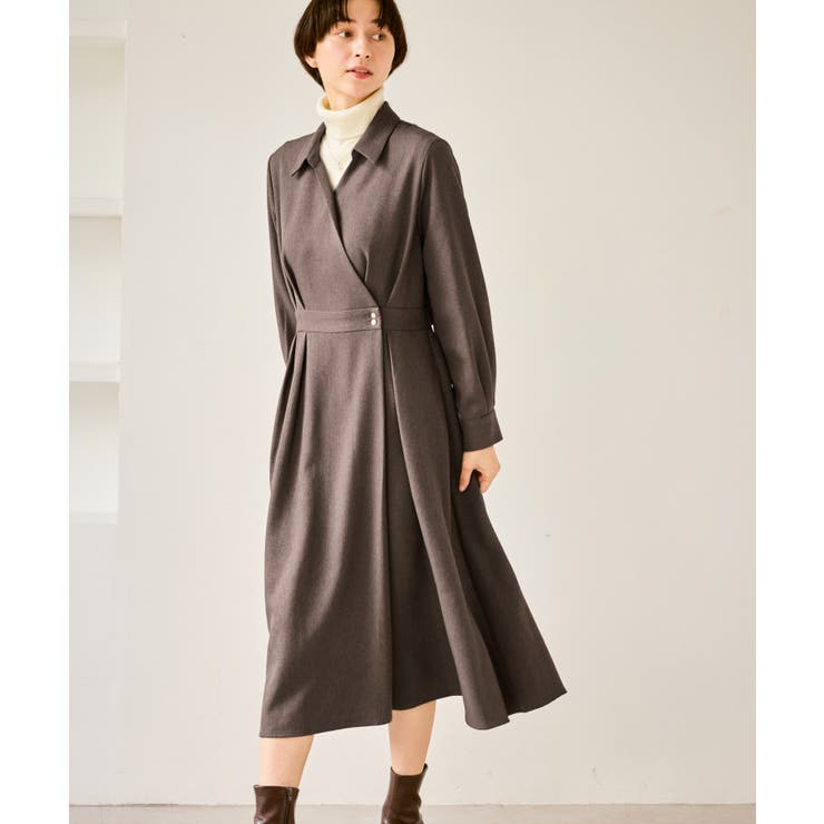 ベージュ系(29) | カシュクールシャツコンシャスワンピース | ROPE' PICNIC