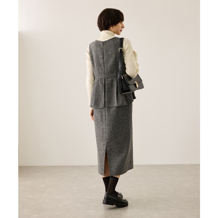 【新色追加】レイヤード風ペプラムジャンパースカート | ROPE' PICNIC | 詳細画像14 