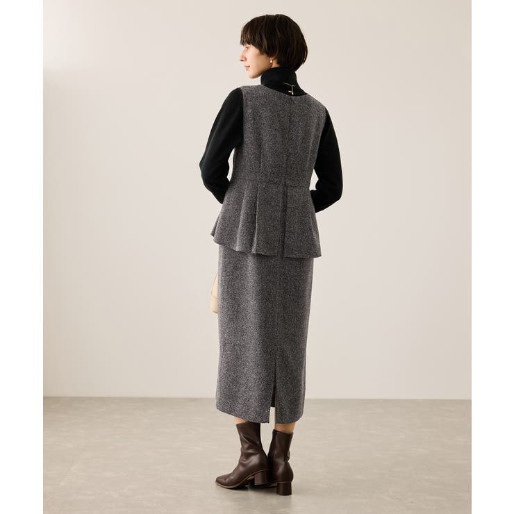 【新色追加】レイヤード風ペプラムジャンパースカート | ROPE' PICNIC | 詳細画像21 