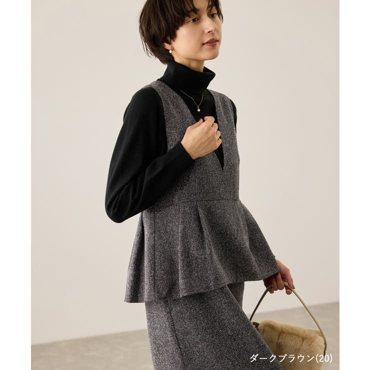 【新色追加】レイヤード風ペプラムジャンパースカート | ROPE' PICNIC | 詳細画像23 